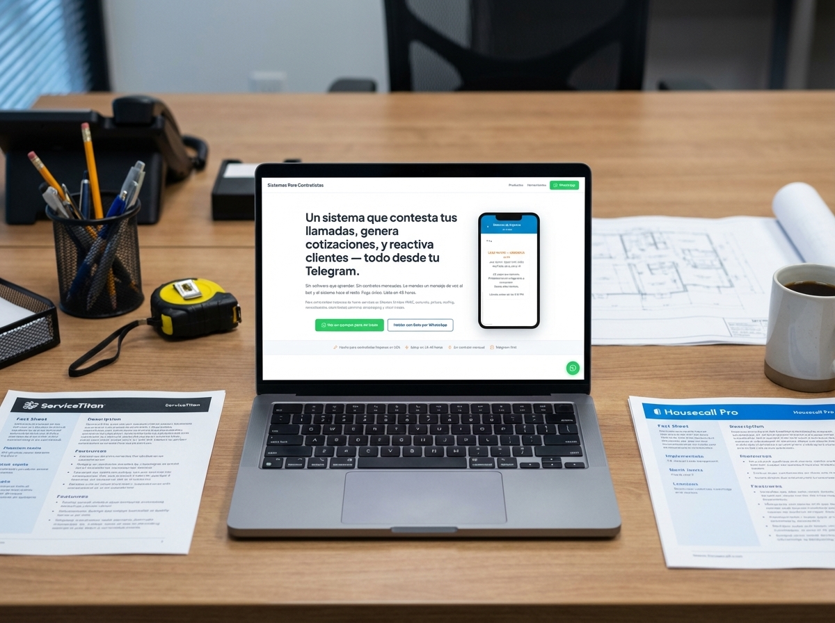 ServiceTitan vs Housecall Pro para contratistas hispanos