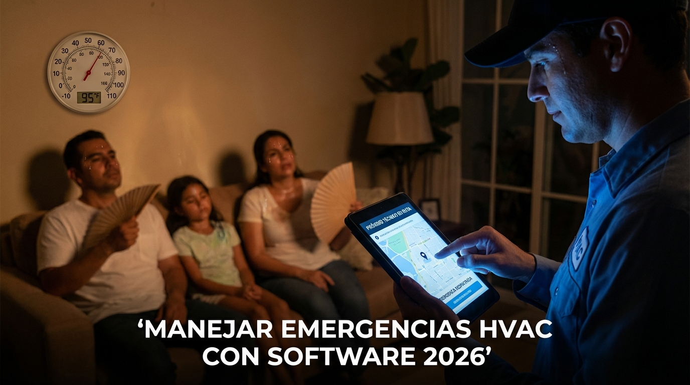 Manejar emergencias HVAC con software 2026