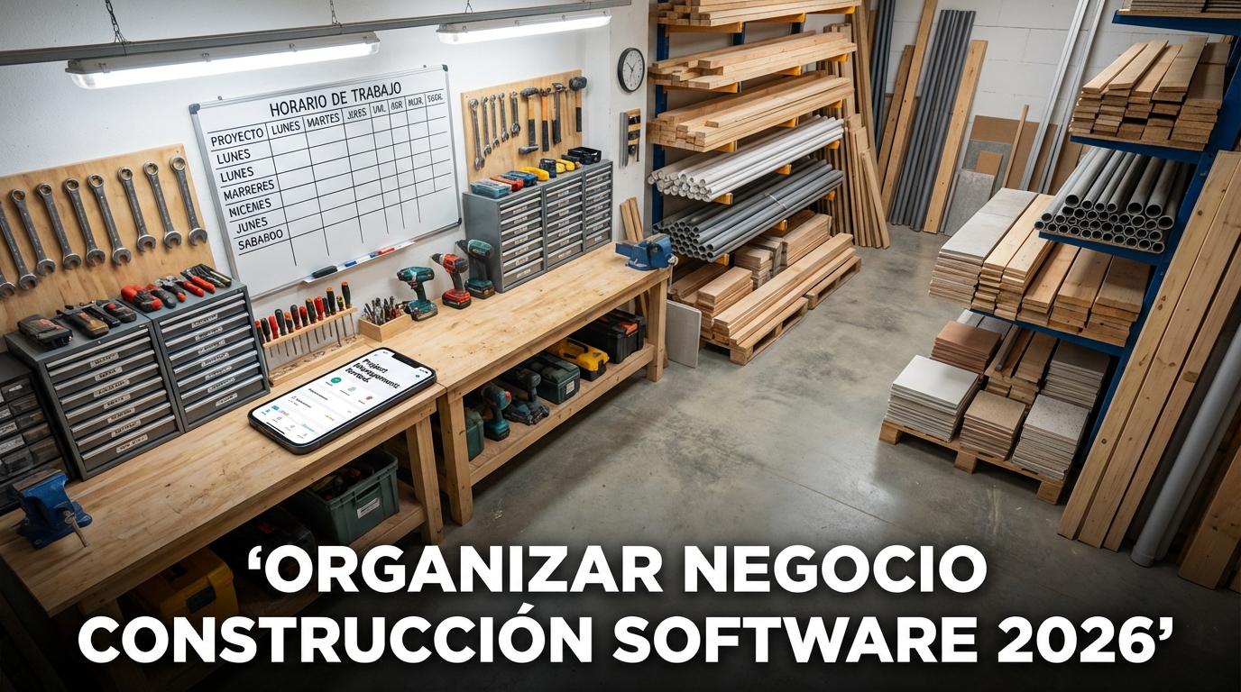 Organizar negocio construcción software 2026